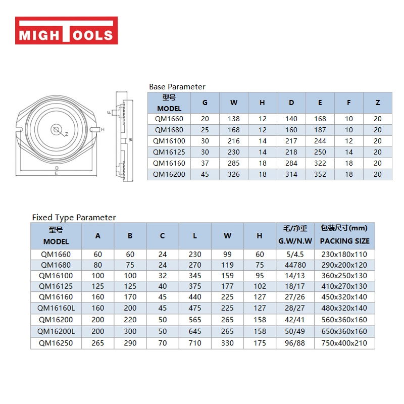 Precision Qm16 Accu-Lock Machine Vise Without Swivel Base